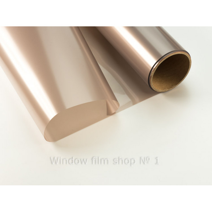 Matte bronze window film