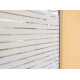 Privacy film with wide stripes 1 and 3/4 inches wide